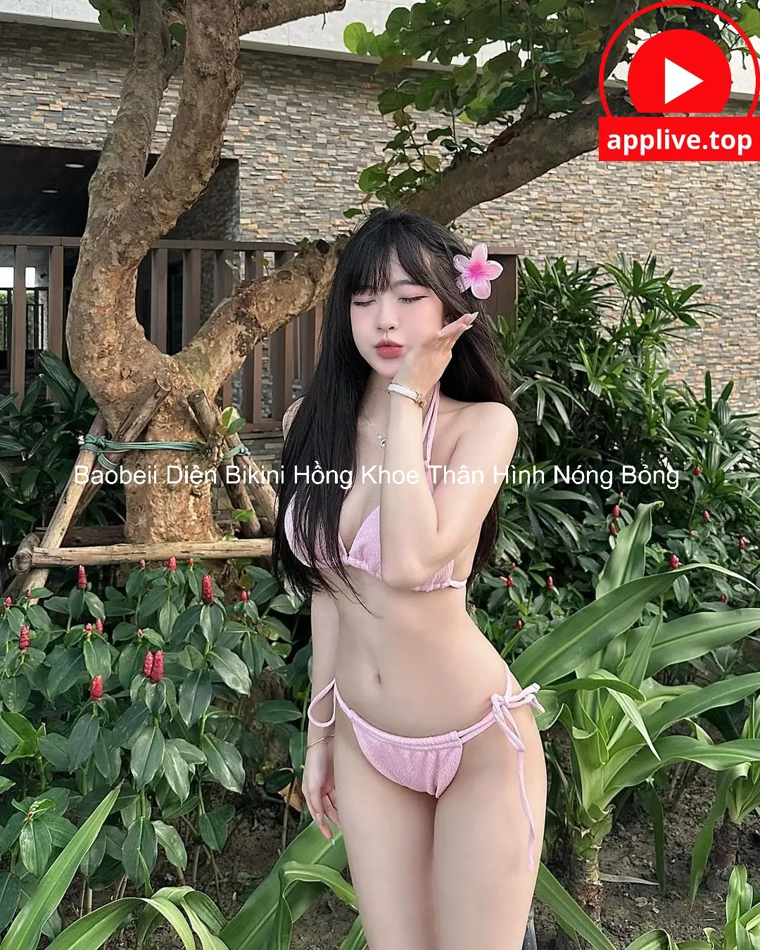 Baobeii Diện Bikini Hồng Khoe Thân Hình Nóng Bỏng 3